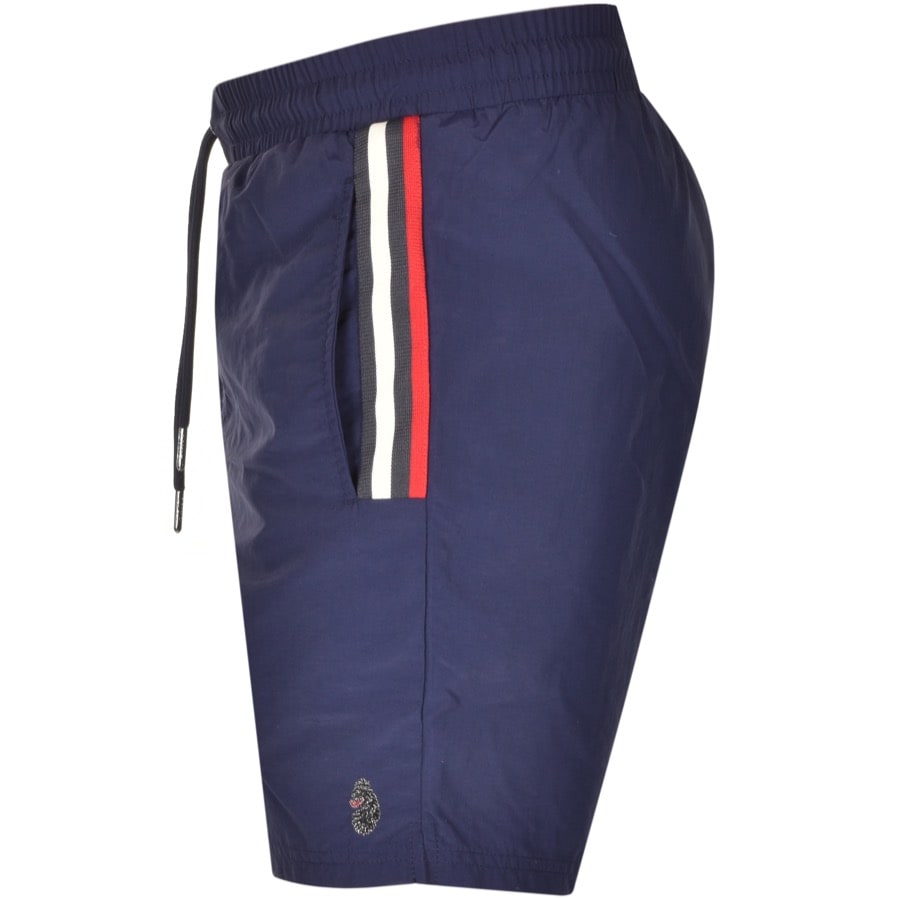 Alternative Image for ProductLuke 1977 Caen Striped Detail Swim Shorts Navy3